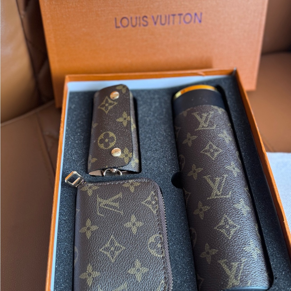 Louis Vuitton Brown Monogram Accessory Set NWT - image 1